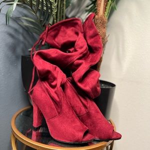 🔥Open Toe Heel Boots ! 🔥